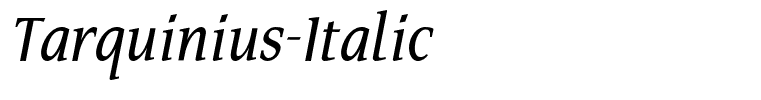 Tarquinius-Italic