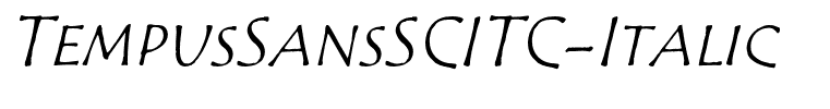 TempusSansSCITC-Italic