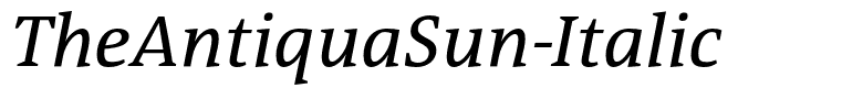 TheAntiquaSun-Italic
