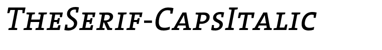 TheSerif-CapsItalic