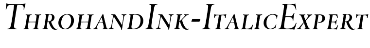ThrohandInk-ItalicExpert