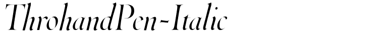ThrohandPen-Italic