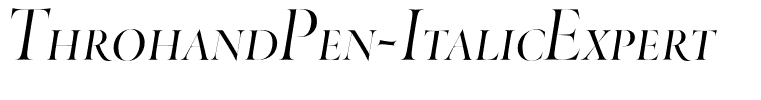 ThrohandPen-ItalicExpert