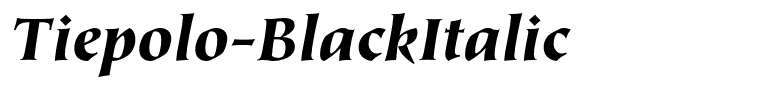 Tiepolo-BlackItalic