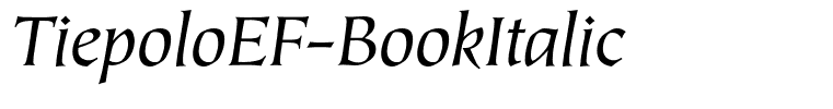 TiepoloEF-BookItalic