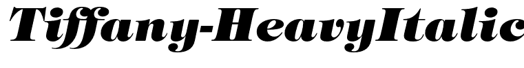 Tiffany-HeavyItalic