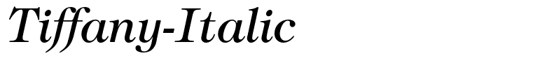 Tiffany-Italic