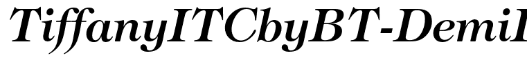 TiffanyITCbyBT-DemiItalic