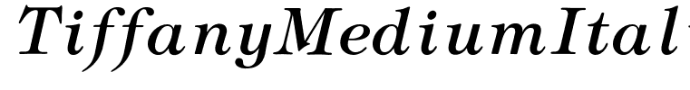 TiffanyMediumItalic