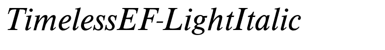 TimelessEF-LightItalic