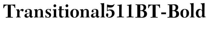 Transitional511BT-Bold