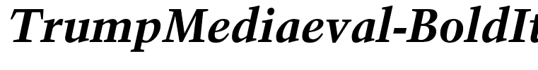 TrumpMediaeval-BoldItalic