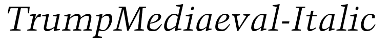 TrumpMediaeval-Italic