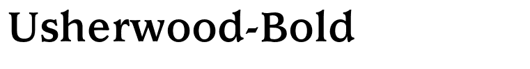 Usherwood-Bold
