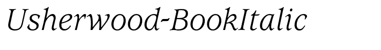 Usherwood-BookItalic