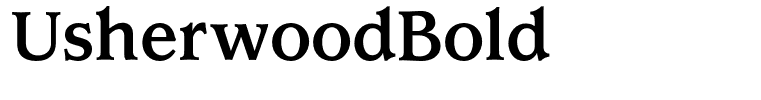 UsherwoodBold