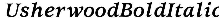 UsherwoodBoldItalic