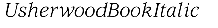 UsherwoodBookItalic