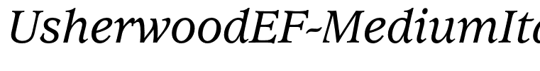 UsherwoodEF-MediumItalic