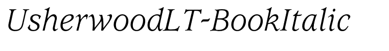 UsherwoodLT-BookItalic
