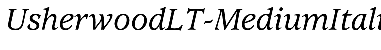 UsherwoodLT-MediumItalic