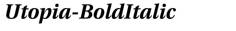 Utopia-BoldItalic