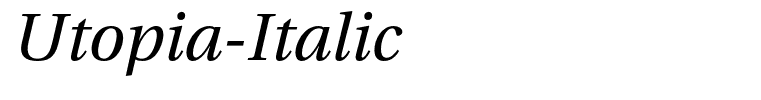 Utopia-Italic