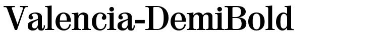 Valencia-DemiBold