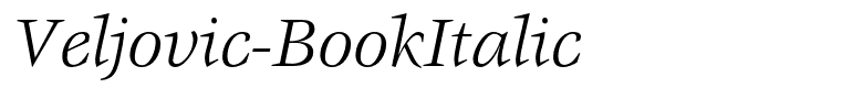 Veljovic-BookItalic