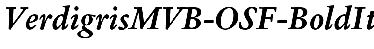 VerdigrisMVB-OSF-BoldItalic