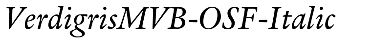 VerdigrisMVB-OSF-Italic