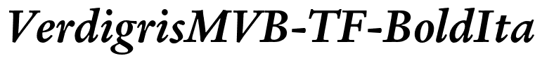 VerdigrisMVB-TF-BoldItalic