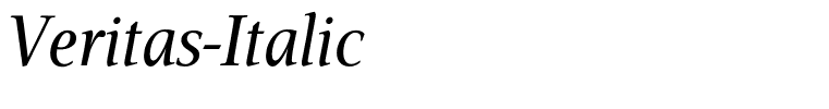Veritas-Italic