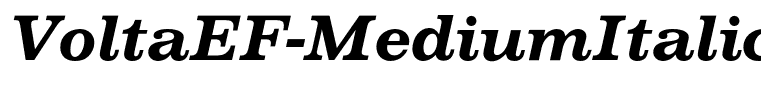 VoltaEF-MediumItalic