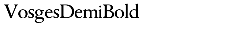 VosgesDemiBold