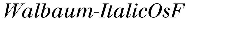Walbaum-ItalicOsF