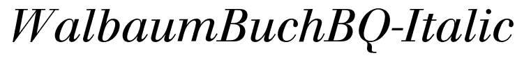 WalbaumBuchBQ-Italic