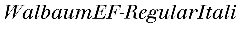 WalbaumEF-RegularItalic