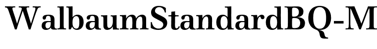 WalbaumStandardBQ-Medium