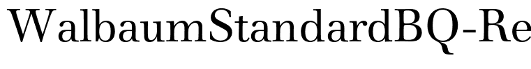 WalbaumStandardBQ-Regular