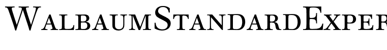 WalbaumStandardExpertBQ-Regular