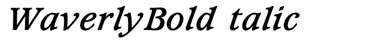 WaverlyBoldItalic