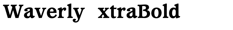 WaverlyExtraBold