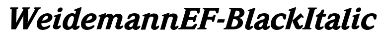 WeidemannEF-BlackItalic
