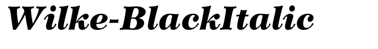 Wilke-BlackItalic
