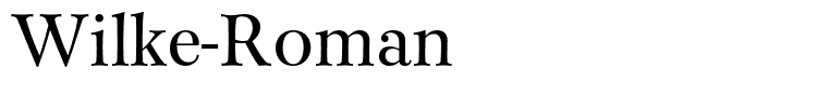 Wilke-Roman