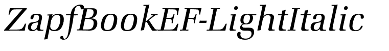 ZapfBookEF-LightItalic