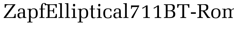 ZapfElliptical711BT-Roman