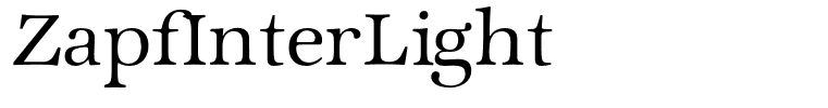 ZapfInterLight