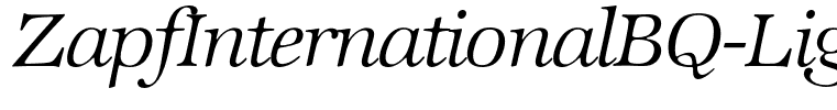 ZapfInternationalBQ-LightItalic
